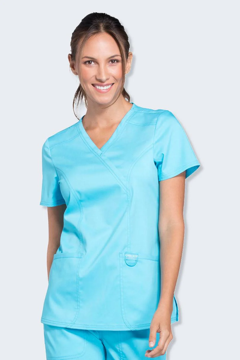 WW610 Cherokee Revolution Women's Mock Wrap Top - Image 4