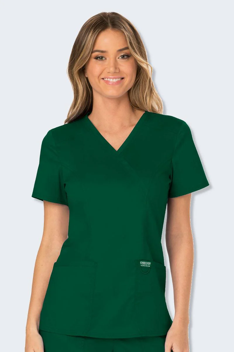 WW610 Cherokee Revolution Women's Mock Wrap Top - Image 6