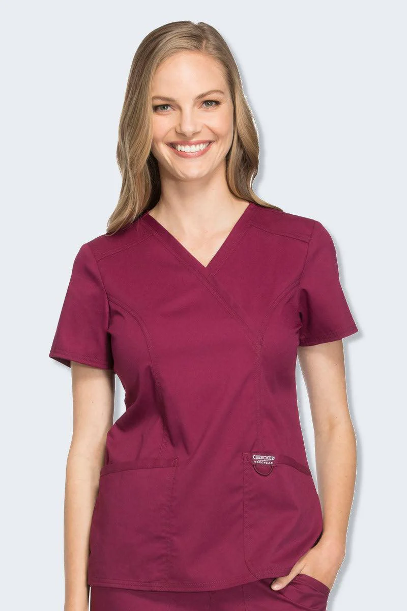 WW610 Cherokee Revolution Women's Mock Wrap Top - Image 7
