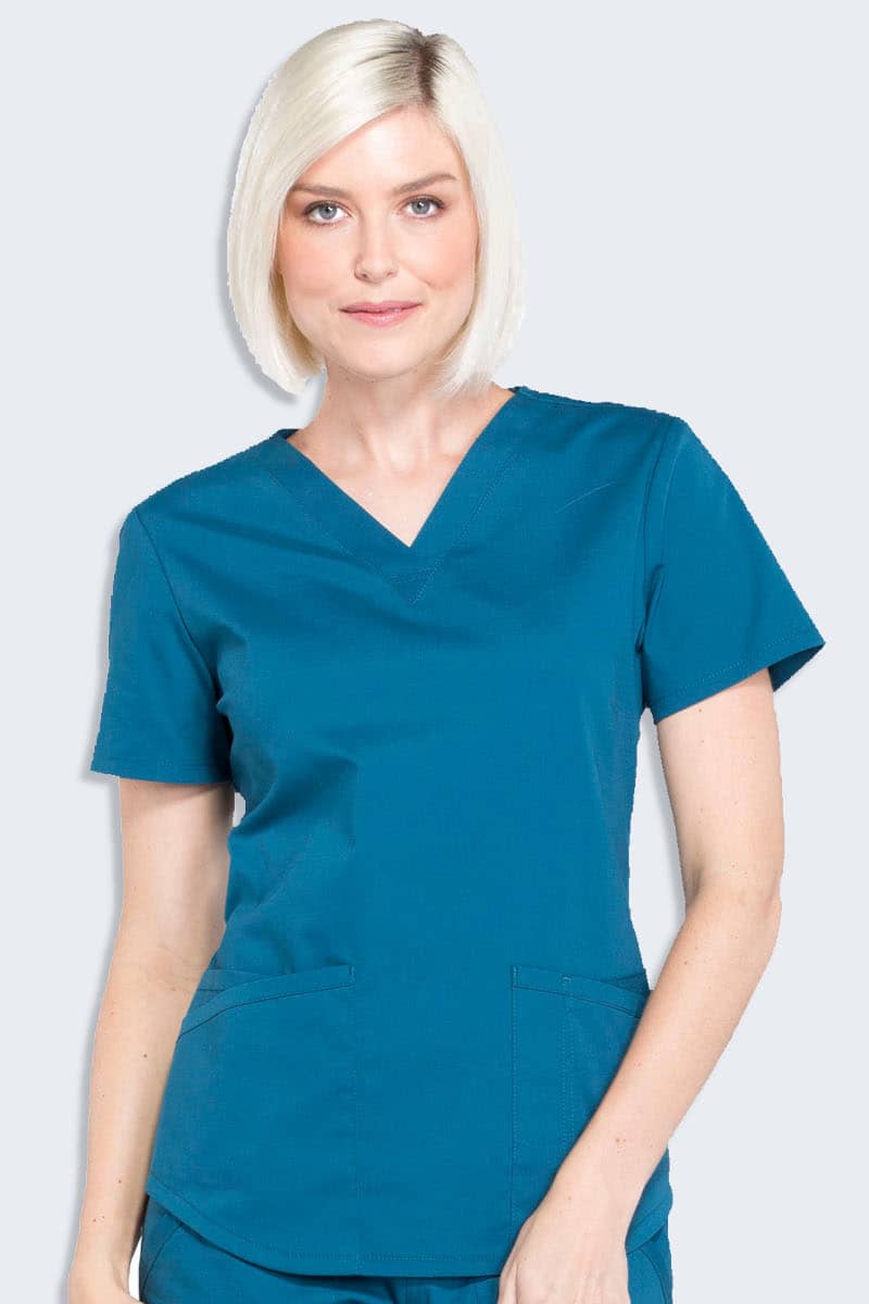 WW665 Cherokee Professionals Women's V-Neck Top - Image 4