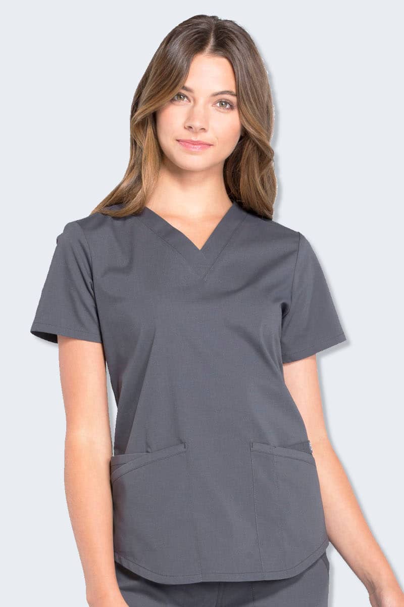 WW665 Cherokee Professionals Women's V-Neck Top - Image 5