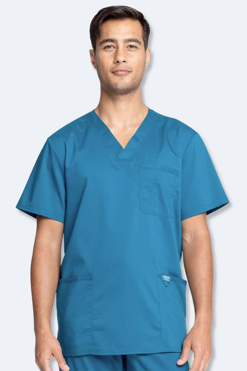 WW670 Cherokee Revolution Men's V-Neck Top - Image 3